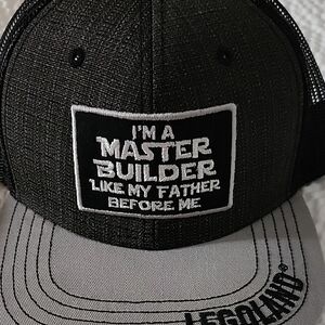 LEGO Black and Gray Master Builder Cap